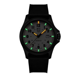 RELÓGIO LUMINOX ATACAMA FIELD 43MM (COMBO COM 2 PULSEIRAS - BORRACHA E TECIDO PRETO + NATO VERDE) 43 MM CÓD.1971.SET