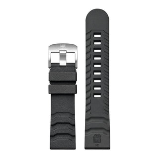 PULSEIRA LUMINOX BORRACHA  CINZA CHUMBO- 24 mm FPX.3800.81Q.K