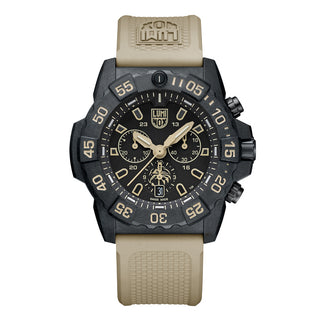RELÓGIO LUMINOX NAVY SEAL FOUNDATION CHRONOGRAPH (RELÓGIO COM 2 PULSEIRAS: BORRACHA E NYLON) 45 MM CÓD.3590.NSF.SET