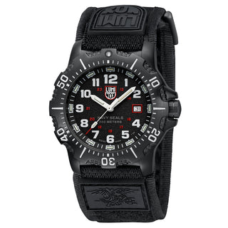 RELÓGIO LUMINOX NAVY SEAL (COMBO COM 2 PULSEIRAS - BORRACHA PRETA + VELCRO PRETO) - 45 MM CÓD.4231.SET
