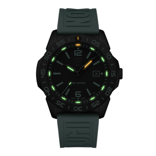 RELÓGIO LUMINOX PACIFIC DIVER (COMBO 2 PULSEIRAS BORRACHA AZUL TURQUESA + BORRACHA PRETA) - (EDIÇÃO LIMITADA) CÓD.3124.N