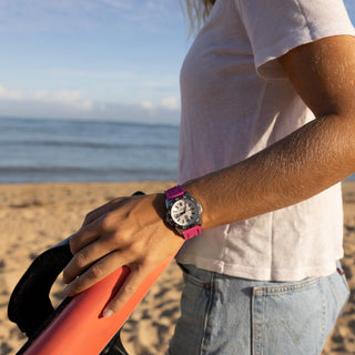 RELÓGIO LUMINOX PACIFIC DIVER (COMBO COM 2 PULSEIRAS  BORRACHA BRANCA+ROSA) 39 MM CÓD.3128M.SET