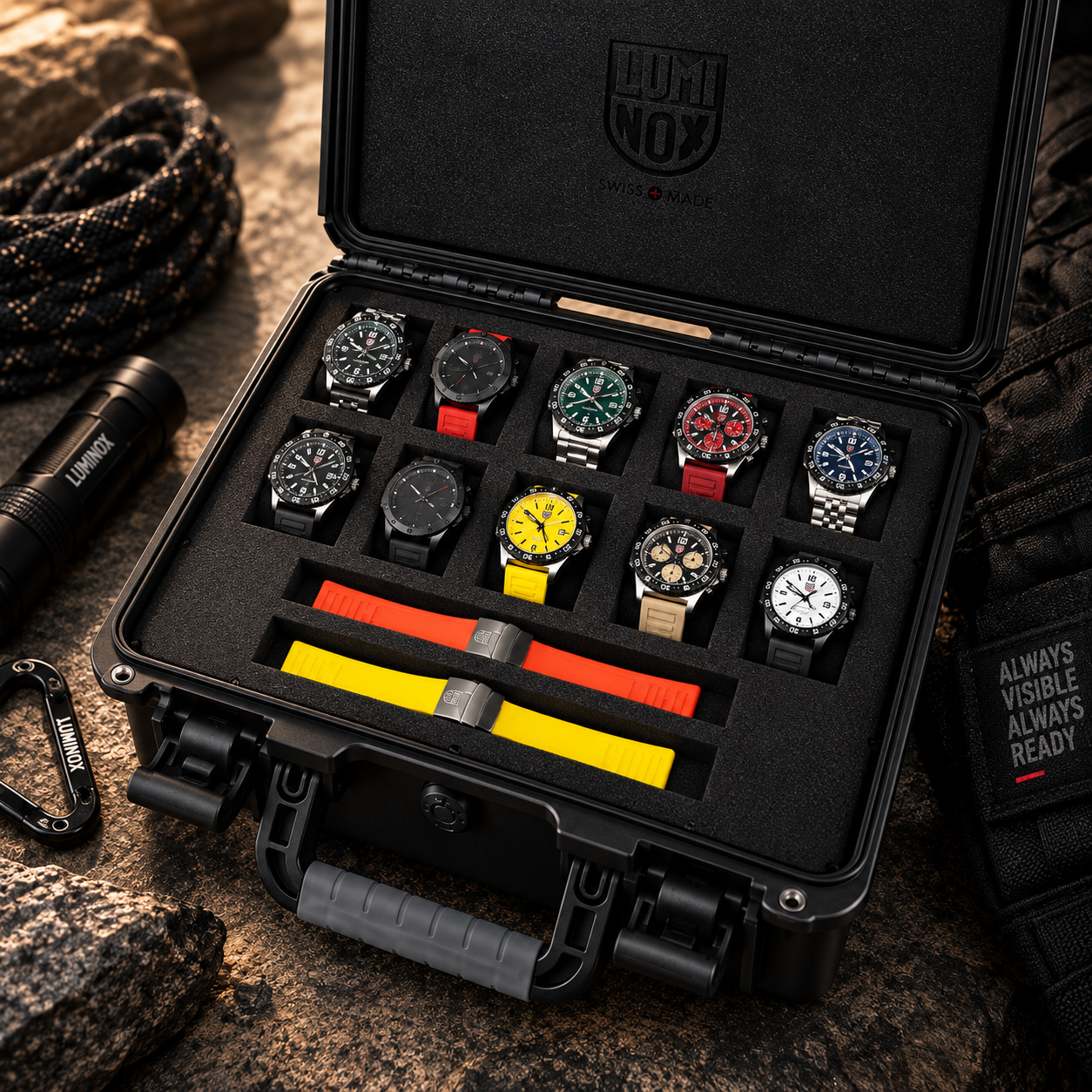 LUMINOX チタン Luminox Hard Case – 10 Relógios – Luminox Brasil