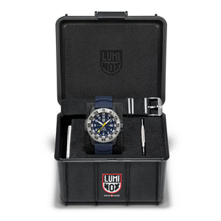 RELÓGIO LUMINOX MIL-SPEC (COMBO RELÓGIO COM 2 PULSEIRAS - BORRACHA AZUL + TECIDO PRETO) 46 MM CÓD. 3355.SET