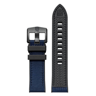 PULSEIRA LUMINOX BORRACHA COM REVESTIMENTO NYLON  AZUL- 23mm- FPX.2301.40B.K