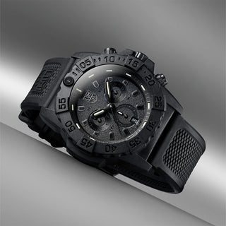 RELÓGIO LUMINOX NAVY SEAL CHRONOGRAPH 45 MM CÓD.3581 BLACKOUT